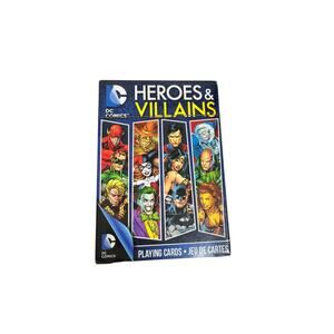 DC Comics Heroes & Villains playing cards NEW sealed
